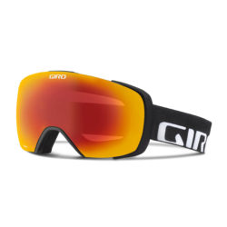 Men's Giro Goggles - Giro Contact Goggles. Black Wordmark - Amber Scarlet/Yellow Boost